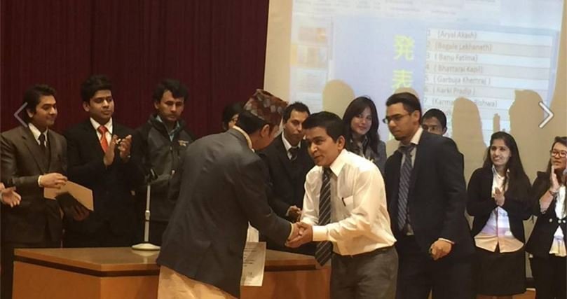 जापानीभाषा वक्तित्वकलामा म्याग्दीका प्रदीप कार्की प्रथम