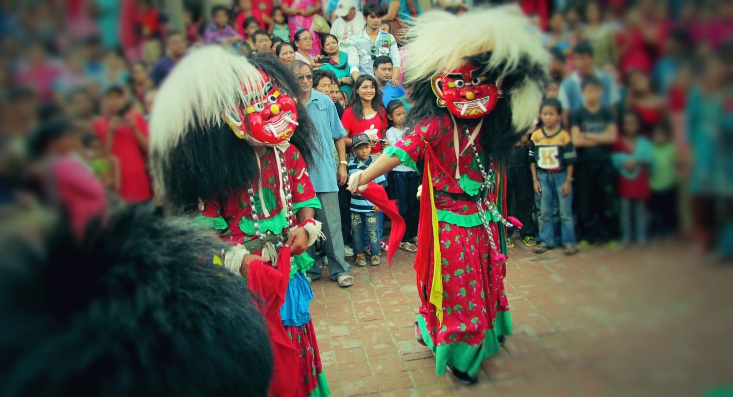 नेपाल फेष्टिवलमा नेवारी भेषभुषाको प्रदर्शनी सहित लाखे नाच देखाईने