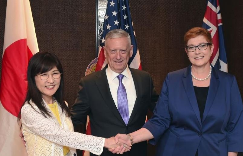 सिंगापुरमा भयो जापान र अमेरिकाका रक्षा मन्त्रीको भेटवार्ता, शान्तिका लागि सहकार्यमा जोड