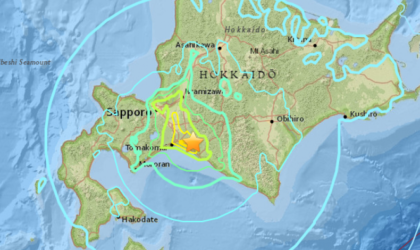 जापानको होक्काइदोमा मध्यरातमा भूकम्पको धक्का
