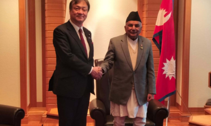 राष्ट्रपति पौडेलसँग जापानका परराष्ट्र राज्यमन्त्रीद्वारा भेटवार्ता