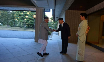 राष्ट्रपति पौडेल र जापानका सम्राटबीच इम्पेरियल प्यालेसमा शिष्टाचार भेट